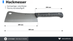 WOLFCUT Gold Serie - Hackmesser 20 cm Klinge