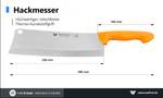 WOLFCUT Gold Serie - Hackmesser 24 cm Klinge