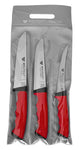 WOLFCUT SoftGrip Serie - Metzgermesser-Set 3-tlg. - Ausbeinmesser, Stechmesser, Fleischermesser