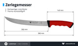 WOLFCUT SoftGrip Serie - Zerlegemesser 26 cm Klinge