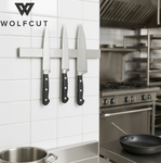 WOLFCUT magnetischer Messerhalter – 40 cm aus Edelstahl