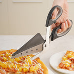 Multifunktionale Pizzaschere aus Edelstahl mit Komfort-Griff