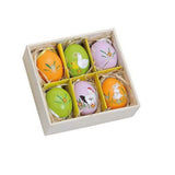 Oster-Deko-Set 4-teilig – Frühlingshäschen, bunte Eier mit Bilder & 2 Osterkörbe