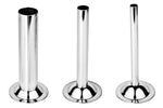 WOLFCUT - Wurstfülltrichter 3er-Set + Führungsscheibe kompatibel mit allen gängigen Fleischwolf Marken Größe 22 INOX