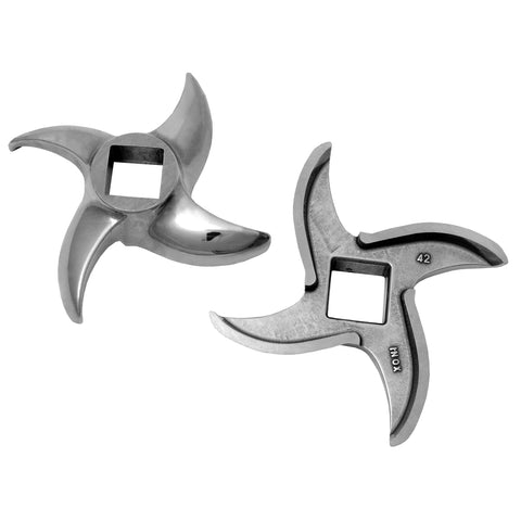 WOLFCUT - Sichelmesser kompatibel mit allen gängigen Fleischwolf Marken Größe 42/52