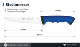 WOLFCUT SoftGrip BLUE-Serie - Stechmesser 17 cm Klinge