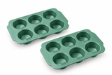 Muffinform für 6 Muffins im 2er Set – Grün