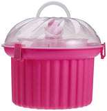 Muffin / Cupcake Transportbox rund in Pink für 24 Stk.