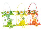 Oster-Deko-Set 4-teilig – Frühlingshäschen, bunte Eier mit Aufschrift & 2 Osterkörbe