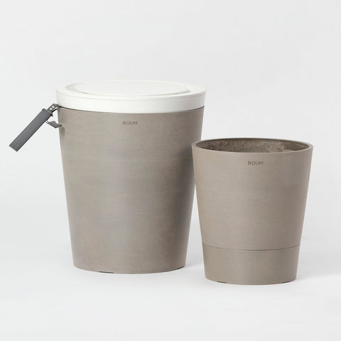 Boum 3 Starter Set: 35L Wassertank + Steuerung + Pflanztopf 15L Pro taupe