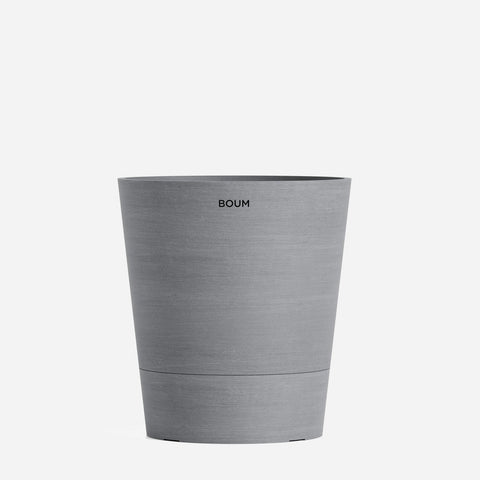 Boum Pflanztopf 15L grau mit innovativem Dochtsystem