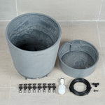 Boum Pflanztopf 15L Pro taupe mit innovativem Dochtsystem
