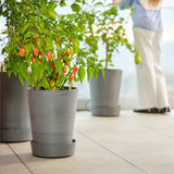 Boum Pflanztopf 15L Pro grau mit innovativem Dochtsystem
