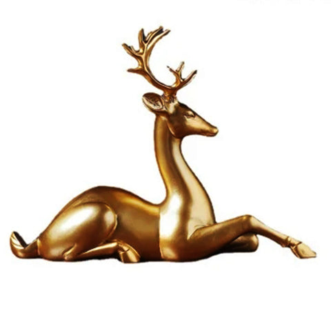 Eleganter goldener Flaschenhalter in Hirschform