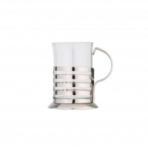 Teeglas mit Edelstahlhalter 200 ml
