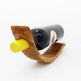 Weinflaschenhalter "Sichelmond" - Weinflaschenständer aus Holz