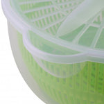 Salatschleuder aus Kunststoff in Farbe Grün
