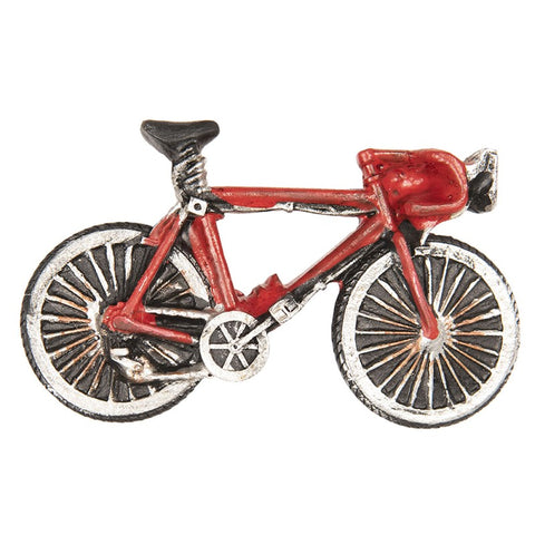 Deko Magnet Fahrrad Rot 8x2x5 cm