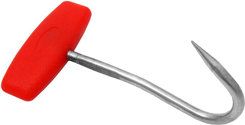 WOLFCUT - Griffhaken 150 / 6 mm mit rotem Kunststoffgriff