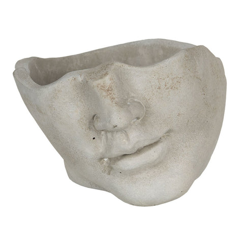 Blumentopf halbes Gesicht 21x19x14 cm