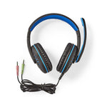 Gaming Headset Stereo mit Klappbarer Mikrofon 3.5 mm Schwarz/Blau