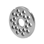 WOLFCUT - Fleischwolfscheibensatz 4,5 mm + 10 mm Bohrung und ein Kreuzmesser kompatibel mit allen gängigen Fleischwolf Marken Größe H82 Werkzeugstahl