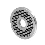 WOLFCUT - Fleischwolfscheibensatz 3 mm + 6 mm + 8mm Bohrung und ein Kreuzmesser kompatibel mit allen gängigen Fleischwolf Marken Größe H82 Werkzeugstahl
