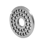 WOLFCUT - Fleischwolfscheibensatz 3 mm + 6 mm + 8mm Bohrung und ein Kreuzmesser kompatibel mit allen gängigen Fleischwolf Marken Größe H82 Werkzeugstahl