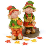 Herbstkinder aus Keramik 2er set - Discountmaxx