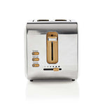 Toaster - 2 breite Öffnungen - Soft-Touch - 6 verschiedenen Stufen - Discountmaxx