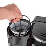 Kaffeemaschine aus Edelstahl für 12 Tassen mit Timer-Funktion