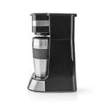 Kaffeemaschine für eine Tasse - doppelwandiger Reisebecher 0,42 l Timer