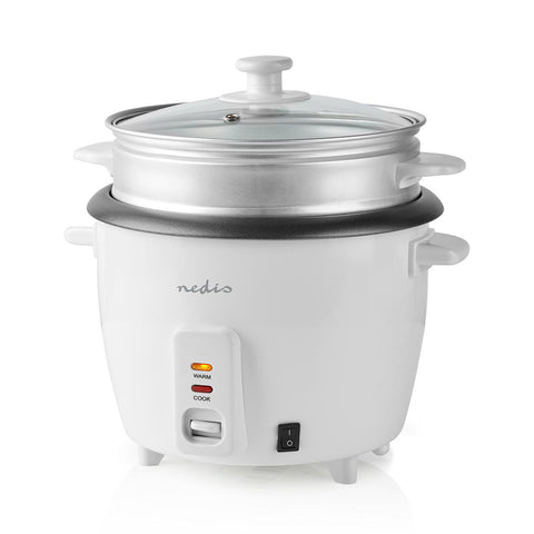 Reiskocher 1.5 l | 500 W | Aluminium-Dampfer | Antihaft-Beschichtung | Herausnehmbare Schüssel | Automatische Abschaltung