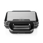 Sandwichmaker 900 W | 26.8 x 14.5 cm | Automatischer Temperaturkontrolle | Aluminium / Kunststoff