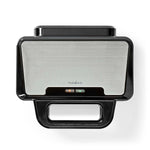 Sandwichmaker 900 W | 26.8 x 14.5 cm | Automatischer Temperaturkontrolle | Aluminium / Kunststoff