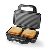 Sandwichmaker 900 W | 26.8 x 14.5 cm | Automatischer Temperaturkontrolle | Aluminium / Kunststoff