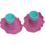 Bunte Eierbecher im Spiegeleidesign 2 Stück - Discountmaxx