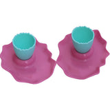 Bunte Eierbecher im Spiegeleidesign 2 Stück - Discountmaxx