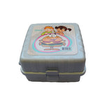 Brotdose Lunchbox 4 Fächer in 3 Farben 14,5 x 15 x 10 cm - Discountmaxx