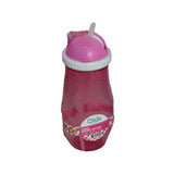 Chico Wasserflasche mit Strohhalm in 2 Farben 400 ml. - Discountmaxx