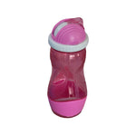 Kido Wasserflasche mit Strohhalm in 2 Farben 400 ml. - Discountmaxx