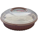 Muffin-Transportbox Kunststoff BPA Frei 14 Muffins oder ein Torte - Discountmaxx