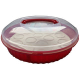 Muffin-Transportbox Kunststoff BPA Frei 14 Muffins oder ein Torte - Discountmaxx