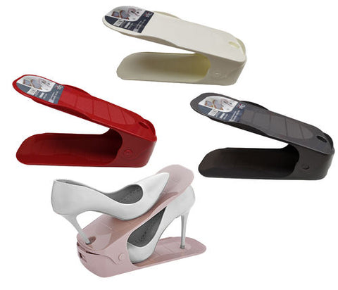 Verstellbarer Schuhstapler Schuhhalter Organizer Schuh 4 er Set in 4 Farben - Discountmaxx