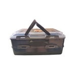 Stapelbare Kuchen und Gebäck Transportbox aus Kunststoff in 4 verchiedenen Farben