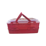 Stapelbare Kuchen und Gebäck Transportbox aus Kunststoff in 4 verchiedenen Farben