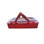 Kuchen und Gebäcktransportbox aus Kunststoff in 5 verschieden Farben