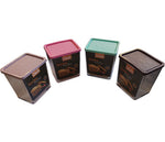 Aufbewahrungsbox Bon Bon 10 x 7,7 x 10,7 cm in 4 Farben - Discountmaxx