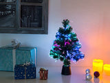 LED-Weihnachtsbaum mit Glasfaser-Farbwechsler - Discountmaxx