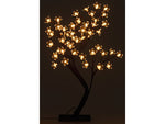 LED-Lichterbaum mit 48 leuchtenden Blüten und Sockel, 45 cm